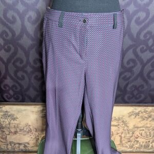 Stylish Purple and Black Patterned Pants